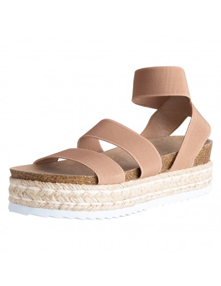 Sandalias Tuti con plataforma tipo cuña para mujer