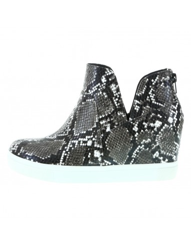 snakeskin wedge sneakers