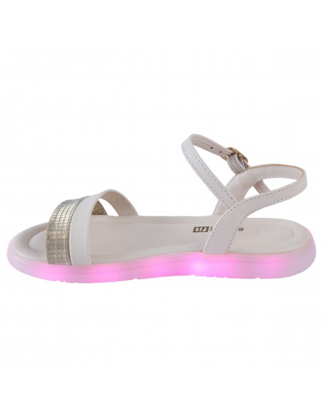Sandalias planas con luces para niña