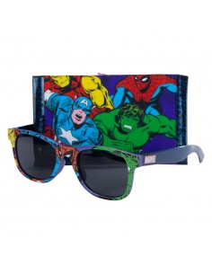 Gafas de sol y billetera con diseño de Avengers para niño