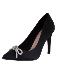 Zapatos de vestir Satin Partie Stone lazo para mujer