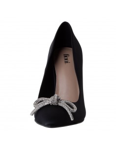 Zapatos de vestir Satin Partie Stone lazo para mujer 2