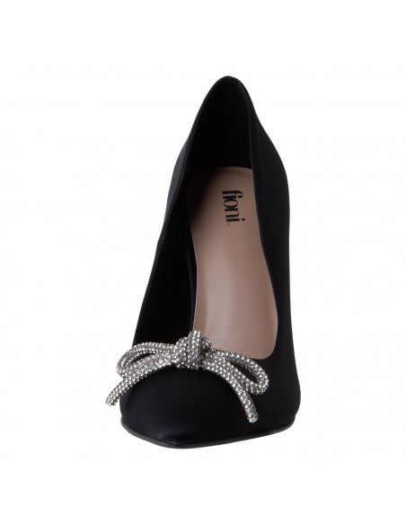 Zapatos de vestir Satin Partie Stone lazo para mujer