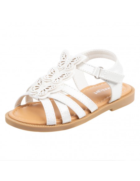 Sandalias Cassie con diseño de mariposa para niña pequeña