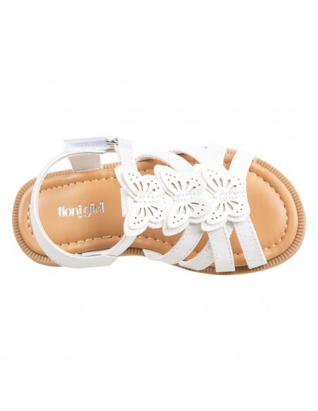Sandalias Cassie con diseño de mariposa para niña pequeña