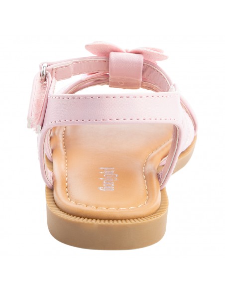 Sandalias planas con diseño de mariposa para niña pequeña