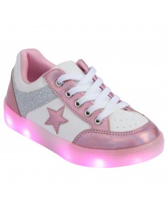 Zapatos casuales tipo sneakers para niña pequeña