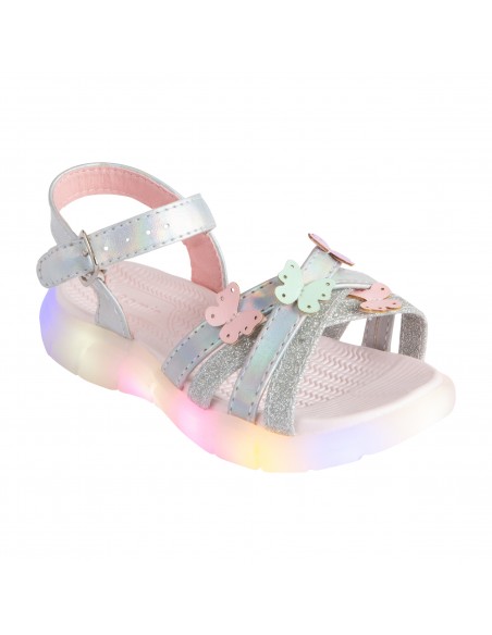 Sandalias con luces para niña pequeña