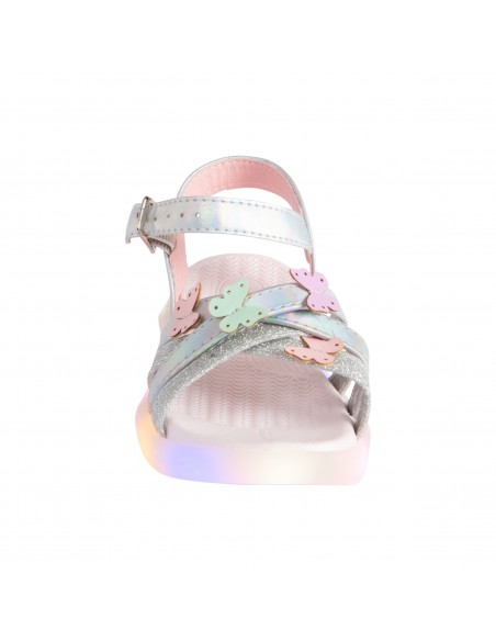Sandalias con luces para niña pequeña