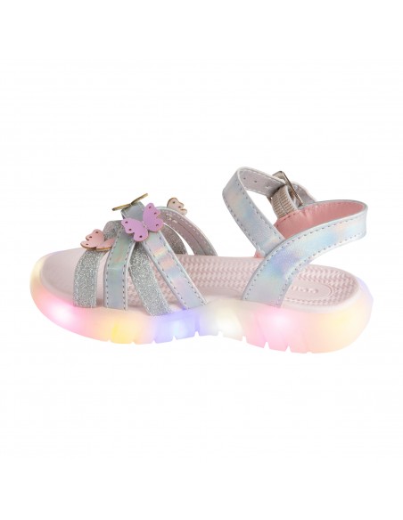 Sandalias con luces para niña pequeña