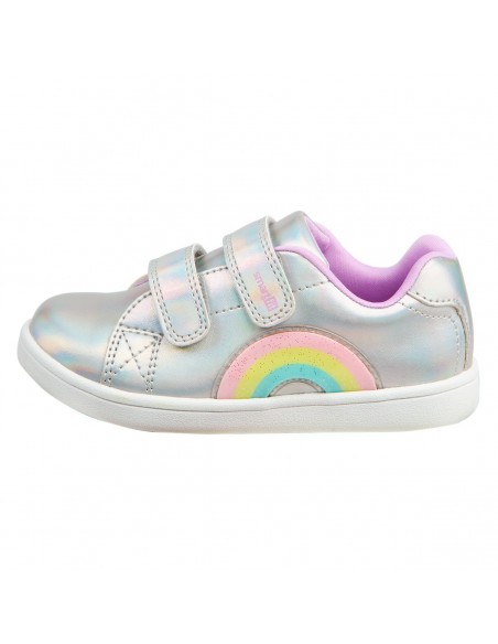 Zapatos casuales con diseño de arcoiris para niña pequeña
