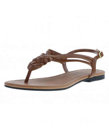 Sandalias planas de tiras trenzados Paprika para mujer