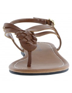 Sandalias planas de tiras trenzados Paprika para mujer 2