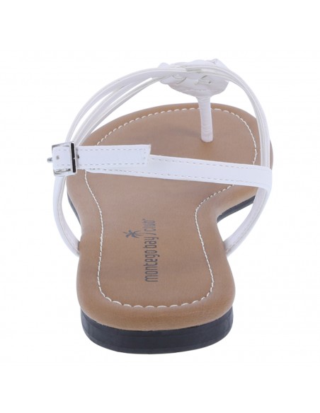 Sandalias planas de tiras trenzados Paprika para mujer