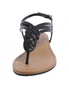 Sandalias planas de tiras trenzados Paprika para mujer 2
