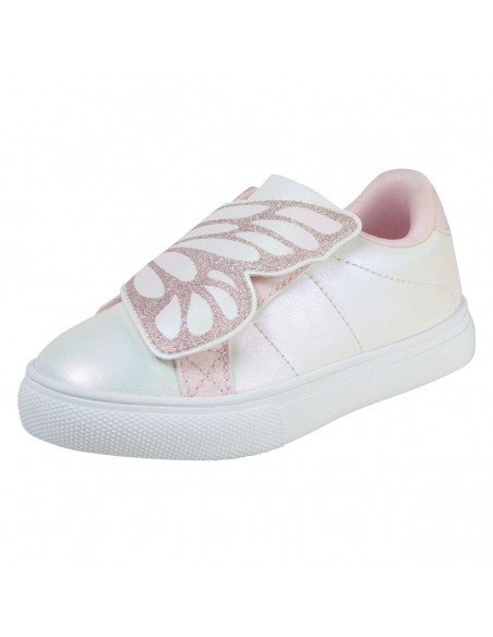 Zapatos caules Millie con diseño de mariposa para niña