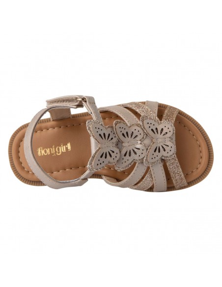 Sandalias Cassie con diseño de mariposa para niña pequeña