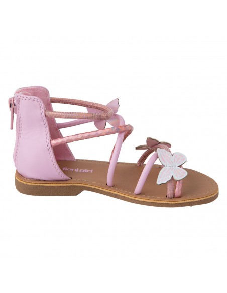 Sandalias Cleo con diseño de mariposa para niña pequeña