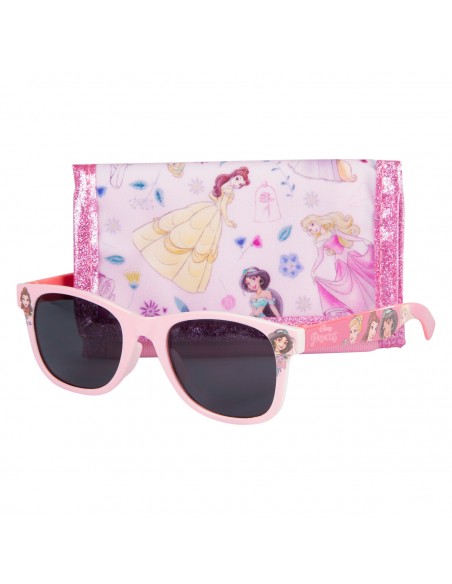 Gafas de sol y billetera con diseño de Princesas para niña