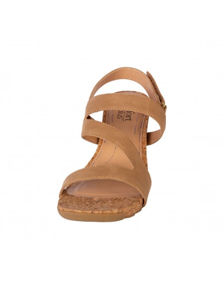 Sandallias Silvie con taco tipo cuña para mujer