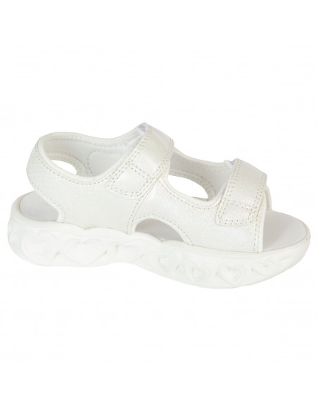 Sandalias con diseño de corazones para niña pequeña