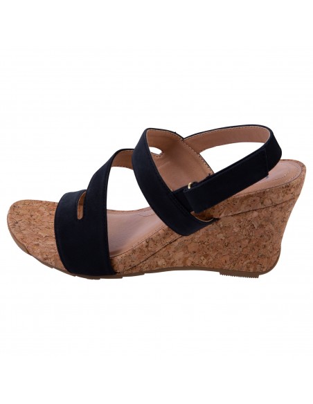 Sandallias Silvie con taco tipo cuña para mujer