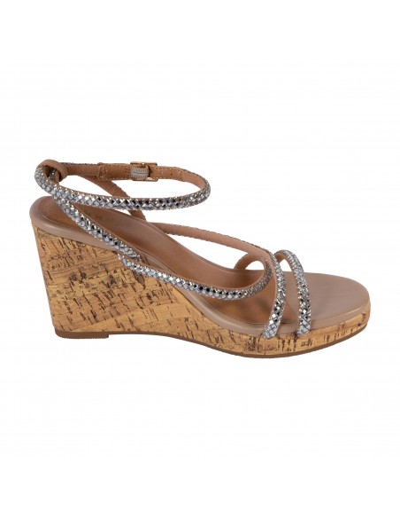 Sandalias Delaney con taco tipo cuña para mujer