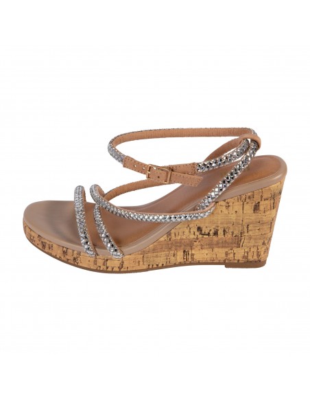Sandalias Delaney con taco tipo cuña para mujer