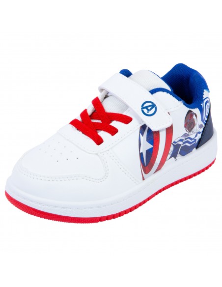 Zapatos casuales con diseño de Capitán América para niño pequeño