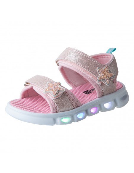 Sandalias con diseño de estrella para niña pequeña