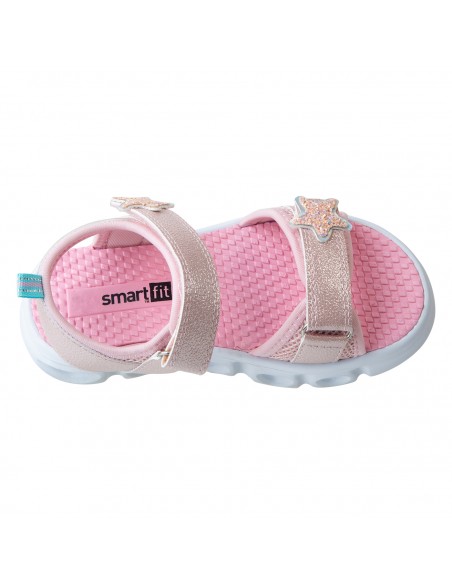Sandalias con diseño de estrella para niña pequeña