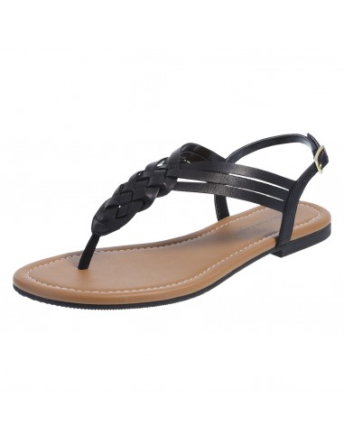 Sandalias planas de tiras trenzados Paprika para mujer