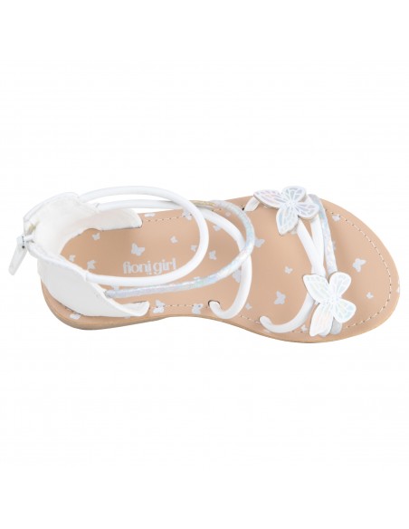 Sandalias Cleo con diseño de mariposa para niña pequeña