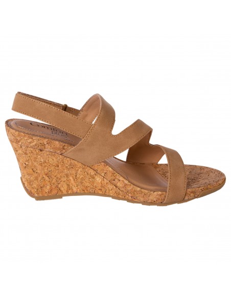 Sandallias Silvie con taco tipo cuña para mujer