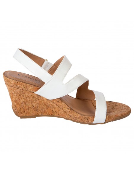 Sandallias Silvie con taco tipo cuña para mujer