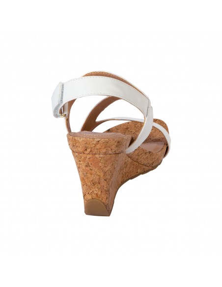 Sandallias Silvie con taco tipo cuña para mujer