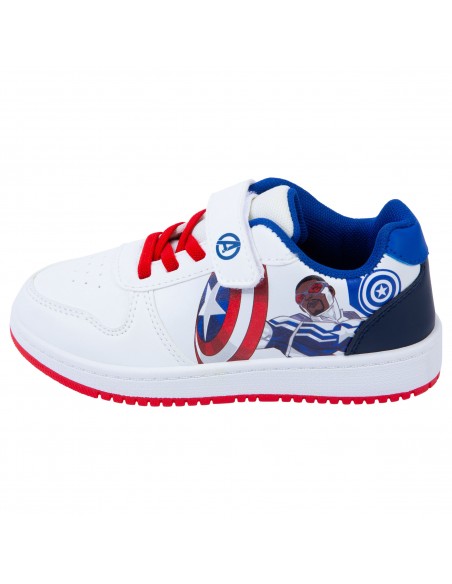 Zapatos casuales con diseño de Capitán América para niño pequeño