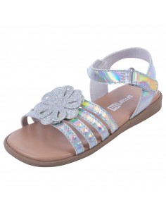 Sandalias Mila con diseño de flor para niña pequeña