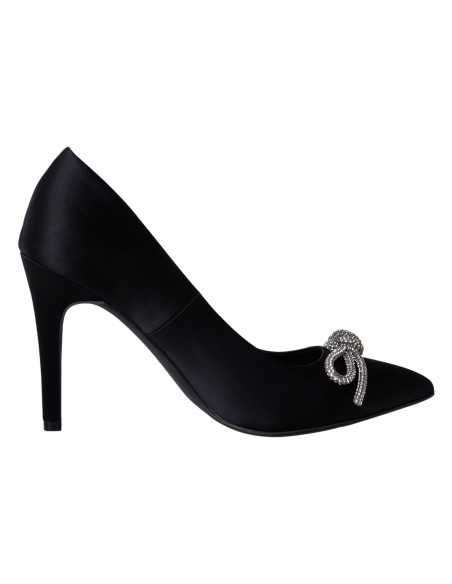 Zapatos de vestir Satin Partie Stone lazo para mujer