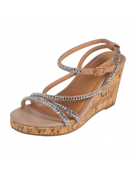 Sandalias Delaney con taco tipo cuña para mujer