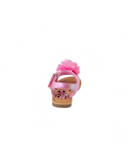 Sandalias con diseño de Minnie y flores para niña pequeña
