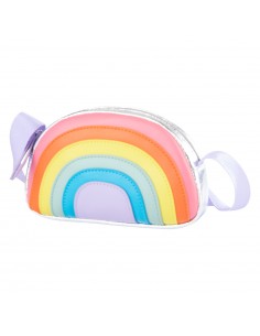 Bolso con diseño de arco iris para niña